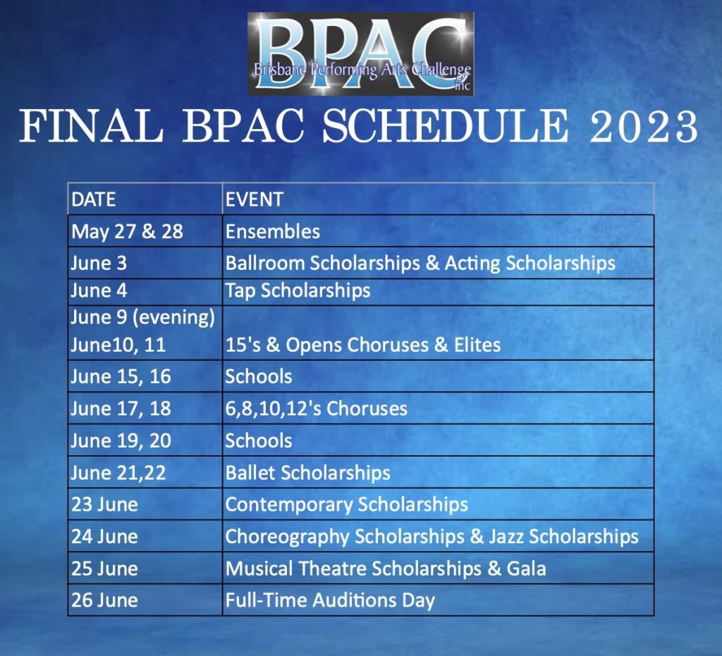 2023 PDC Auditions